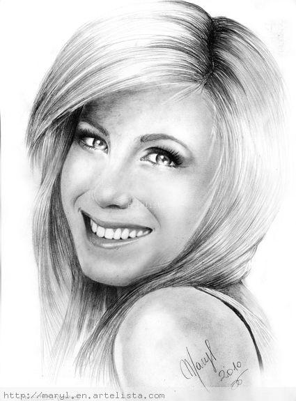 425x575 Jennifer Aniston Marilena Pisano - Jennifer Aniston Drawing