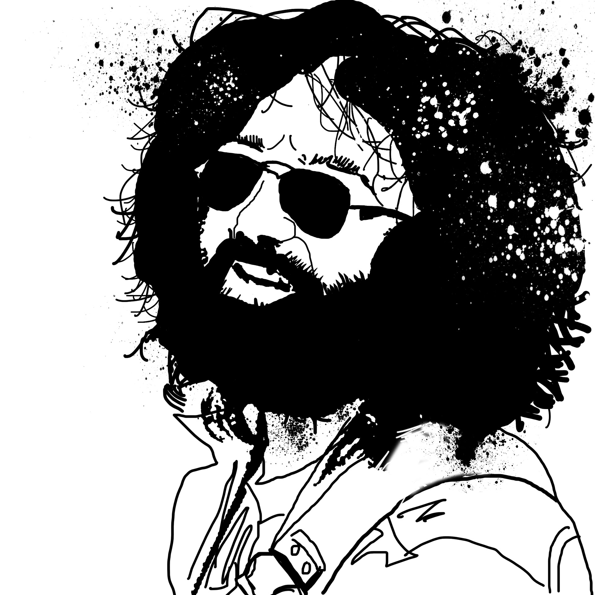 1920x1920 charlie ans - Jerry Garcia Drawing
