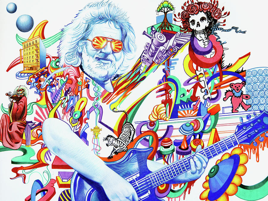 900x676 jerry garcia captain trips drawing - Jerry Garcia Drawing