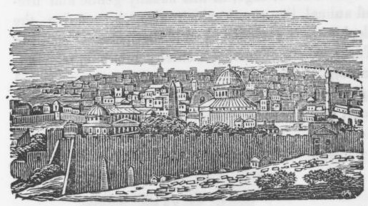 516x289 Vintage Drawing Of Jerusalem - Jerusalem Drawing