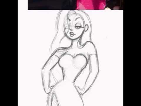 480x360 How To Draw Jessica Rabbit - Jessica Rabbit Drawing