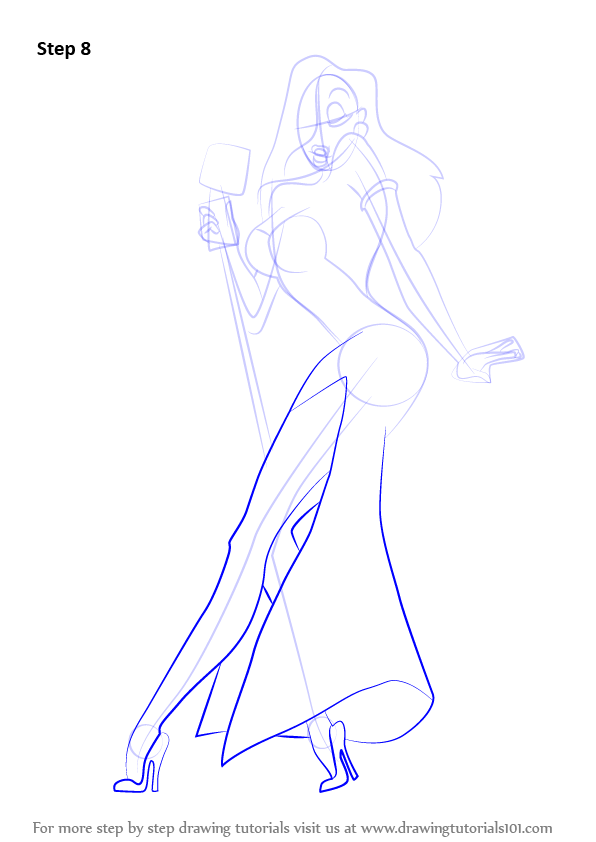 596x842 Learn How To Draw Jessica Rabbit - Jessica Rabbit Drawing