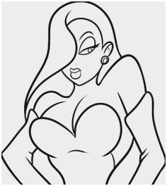 236x264 Roger Rabbit Coloring Pages Beautiful Who Framed Roger Rabbit - Jessica Rabbit Drawing