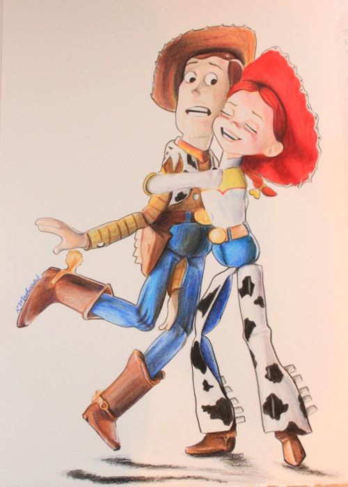 500x700 Woody Jessie From Toy Story! Click To See Video On Youtube - Jessie Toy Story Drawing