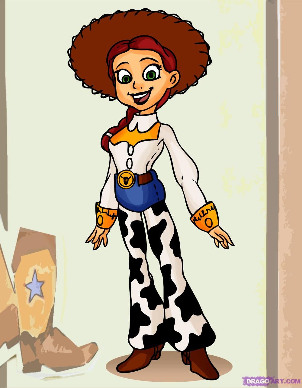 1000x1283 How To Draw Jessie From Toy Story Cera's Birthday Party - Jessie Toy Story Drawing
