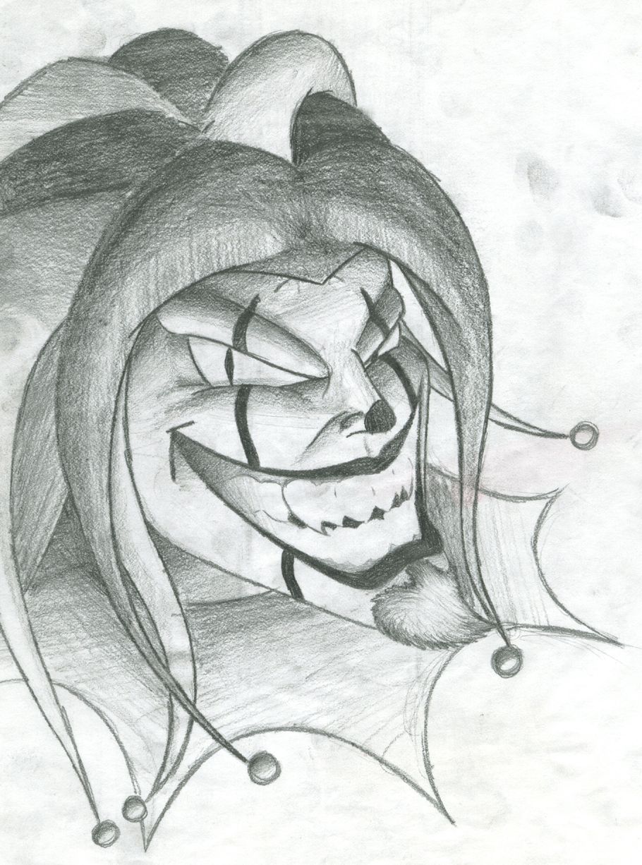 910x1226 Evil Jester Drawings Clowns Are Scary - Jester Drawing