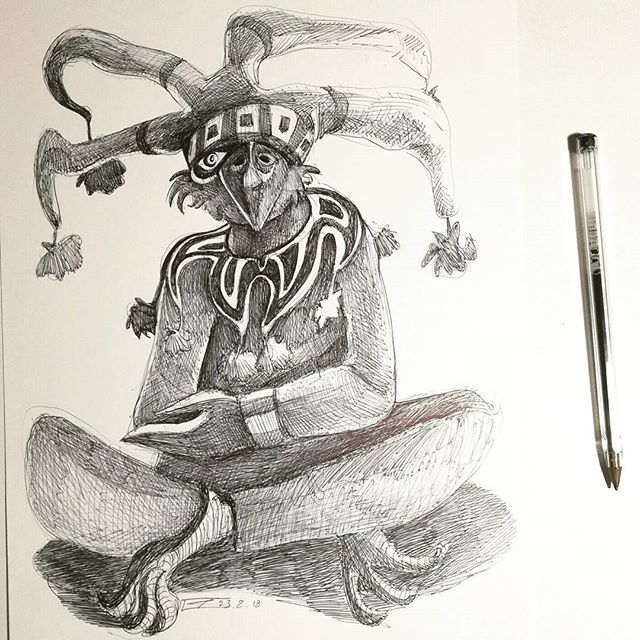 640x640 Garance Coggins On Twitter The King Jester - Jester Drawing