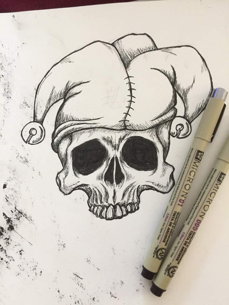 768x1024 Skull Jester Drawing Horror Amino - Jester Drawing