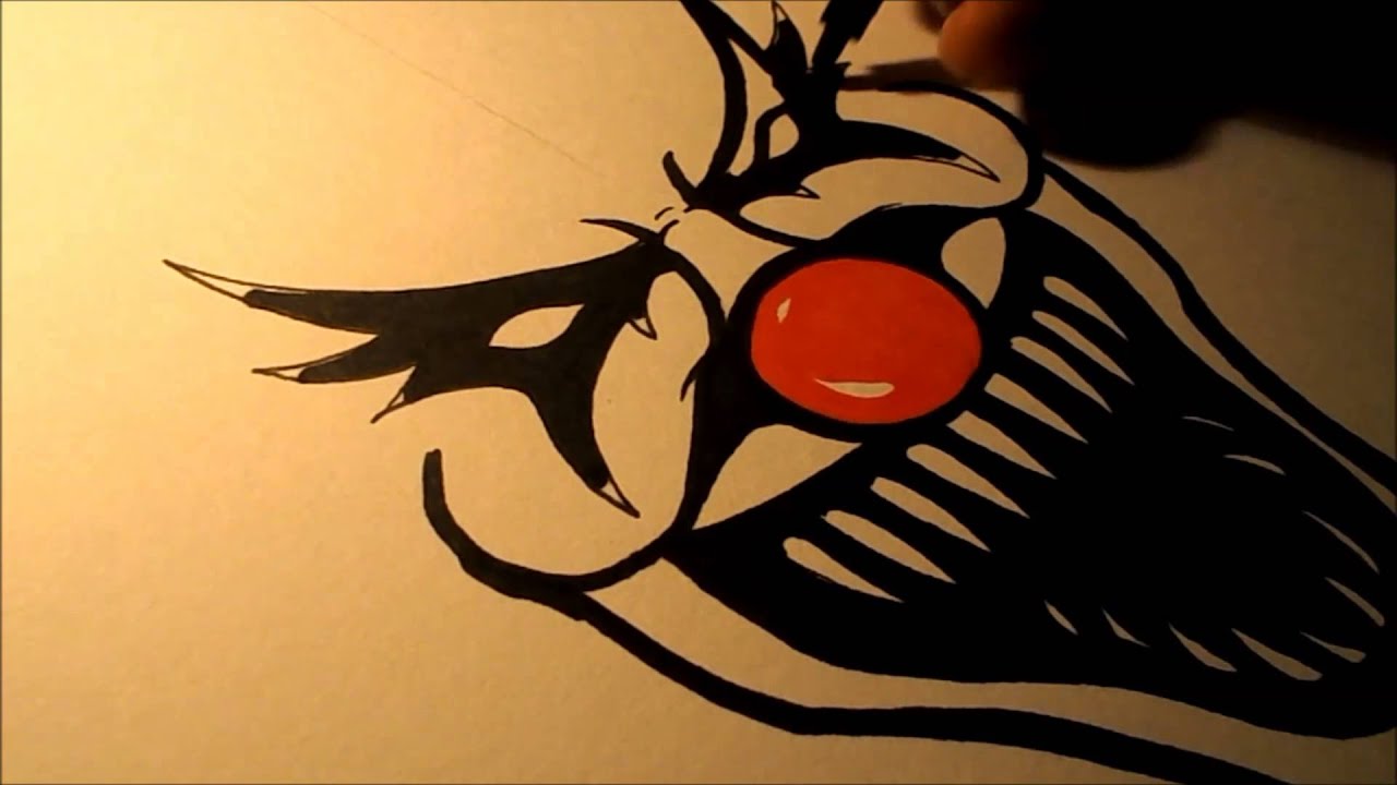 1280x720 How To Draw An Evil Clown Ii - Jester Face Drawing