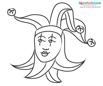 350x293 Jester Tattoos Lovetoknow - Jester Face Drawing