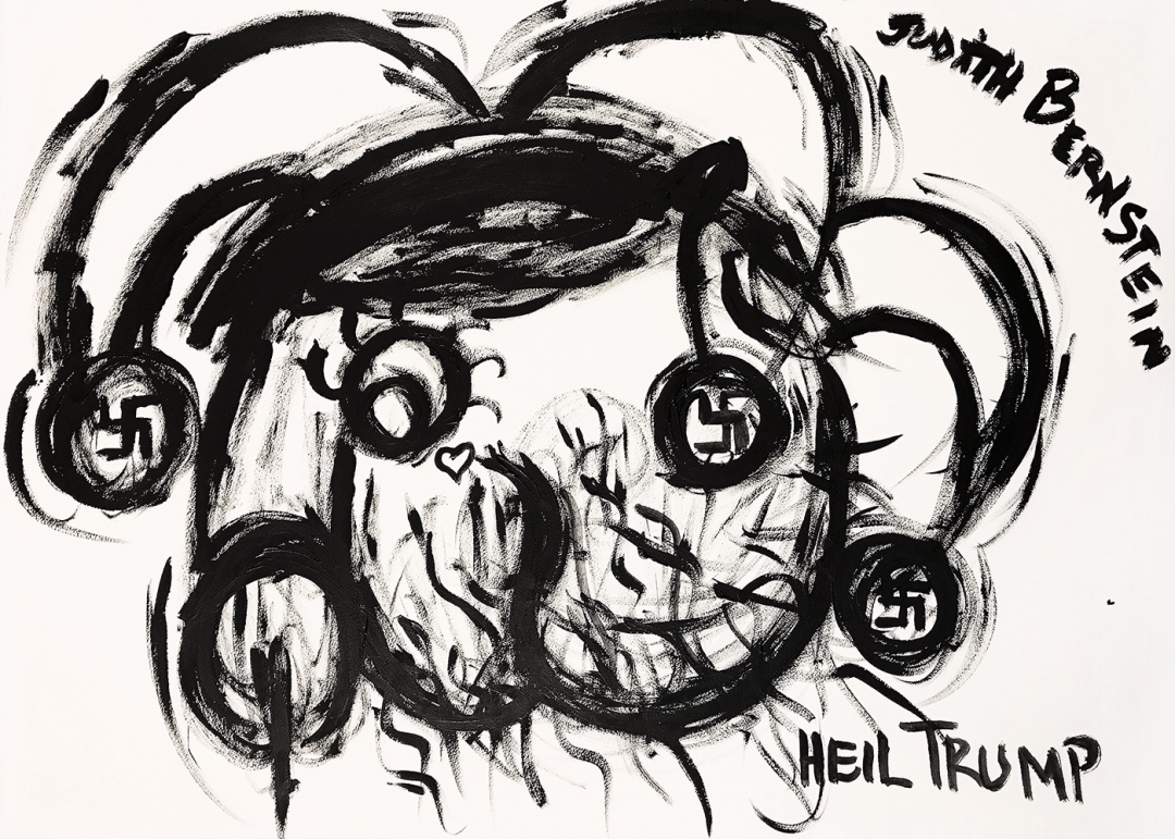 1080x771 The Jester Who Thinks He's King - Jester Face Drawing