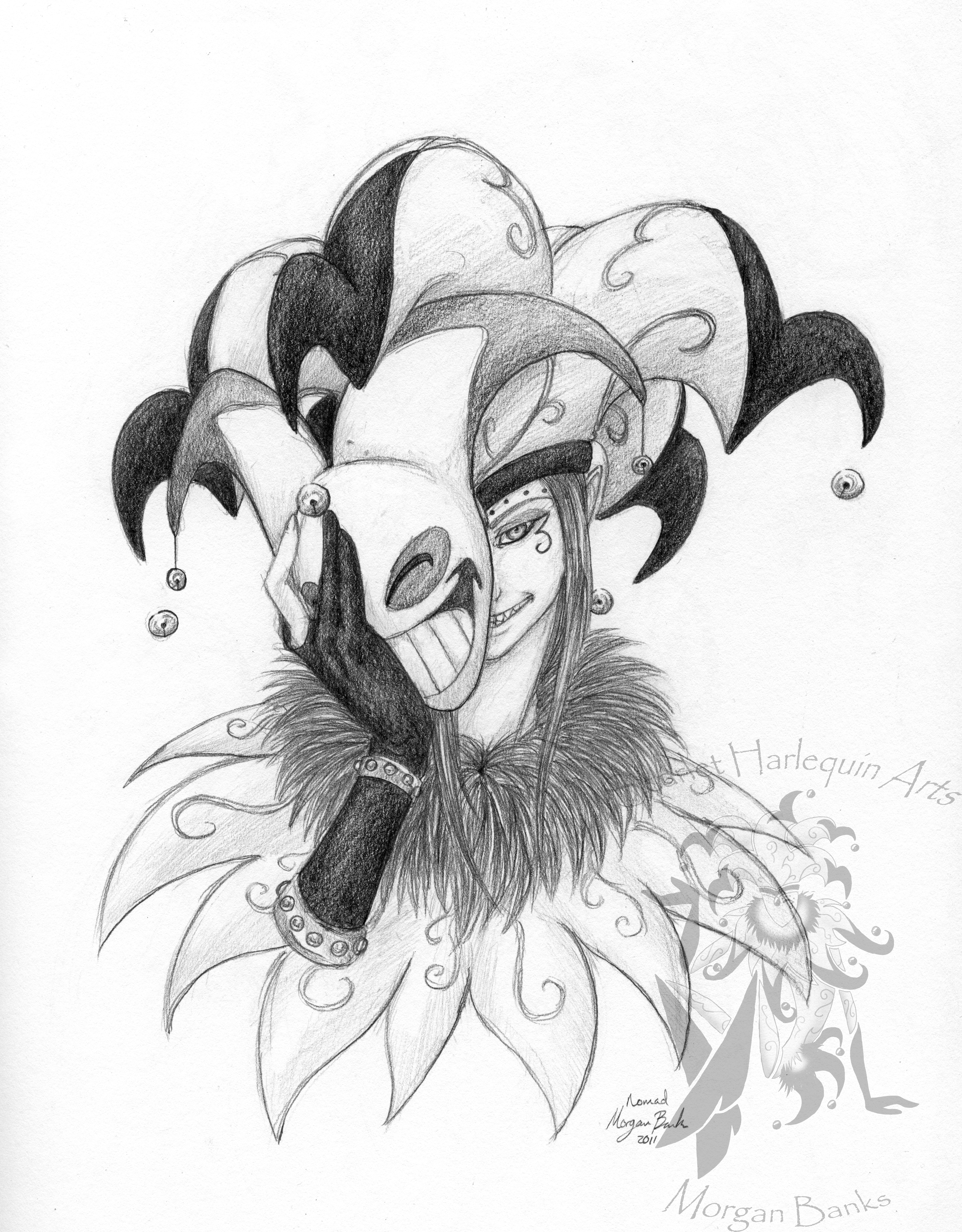 Jester Face Drawing at Explore collection of