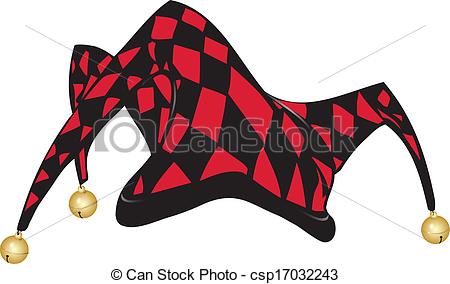 450x284 Joker's Hat Red And Black Jester's Hat, Vector - Jester Hat Drawing
