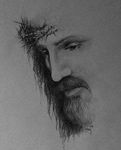241x300 Pencil Drawing Of Jesus Drawings Fine Art America - Jesus Art Drawing
