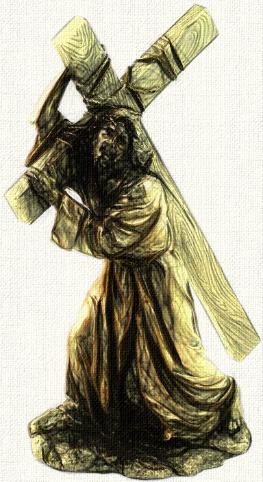 384x704 jesus carrying cross - Jesus Carrying Cross Drawing