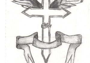 300x210 Drawing Sketch A Cross Cross Drawing, Pencil, Sketch, Colorful - Jesus Carrying Cross Drawing
