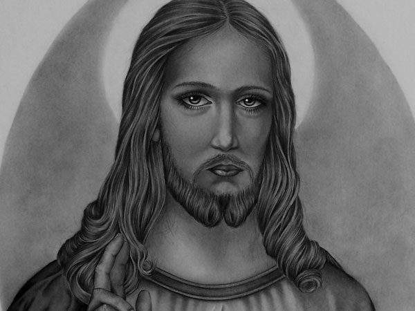 600x450 drawings of jesus magnificent examples - Jesus Christ Drawing