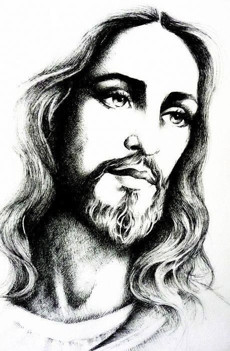 459x700 jesus christ art christianity jesus drawings, pictures - Jesus Christ Drawing Black And White