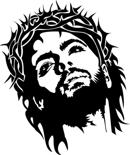 Jesus Christ Drawing Black And White at PaintingValley.com | Explore ...