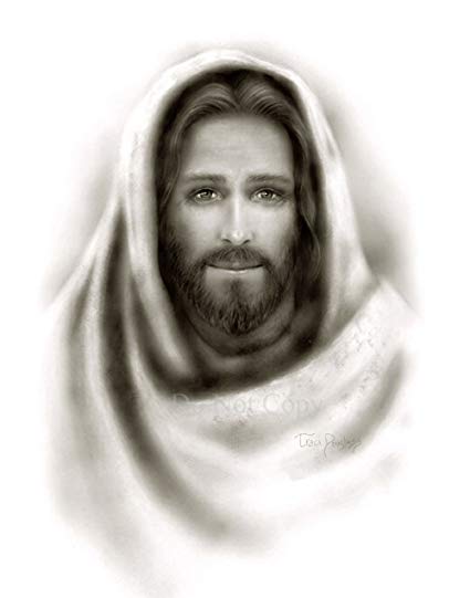 Jesus Christ Drawing Black And White at PaintingValley.com | Explore ...