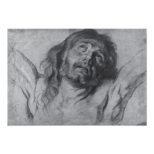 540x540 Jesus Christ Drawing Anthony Van Dyck Poster - Jesus Christ Drawing Images