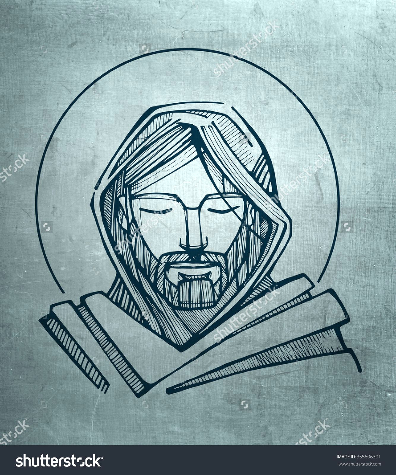 Jesus Christ Face Drawing at PaintingValley.com | Explore collection of ...