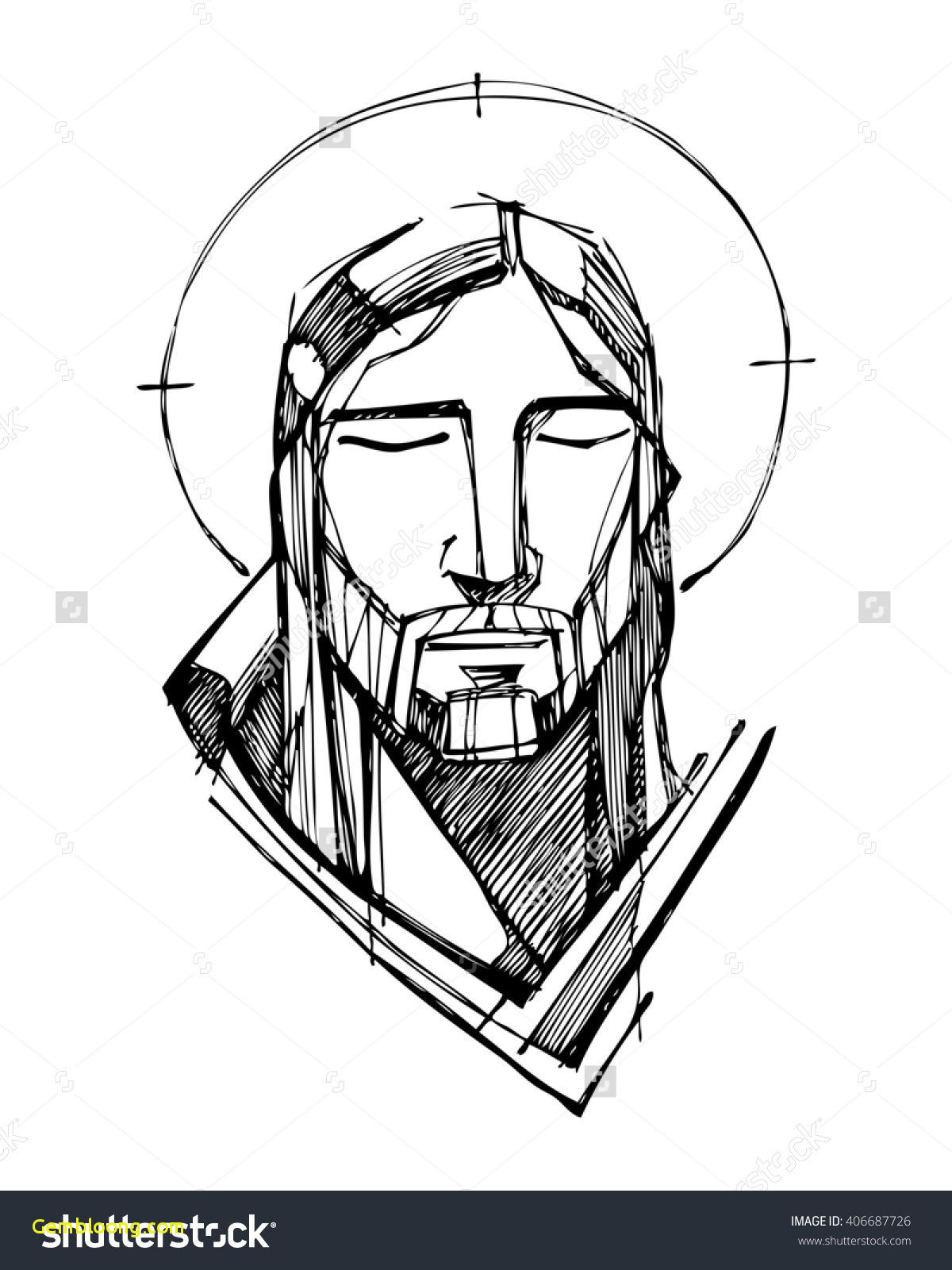 Jesus Christ Face Drawing at PaintingValley.com | Explore collection of ...