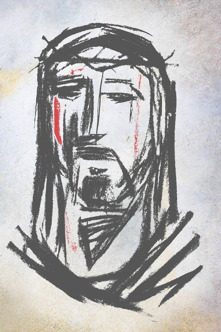 770x1155 Jesus Christ Face - Jesus Christ Face Drawing