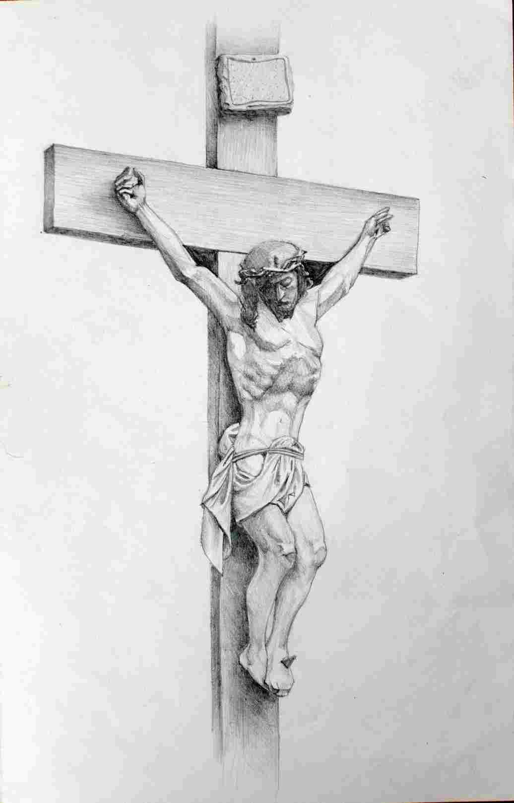 jesus-christ-on-the-cross-drawings-at-paintingvalley-explore