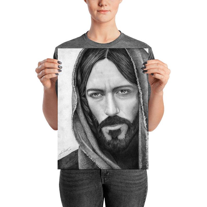 794x794 jesus christ graphite pencil drawing print jesus art jesus etsy - Jesus Christ Pencil Drawing