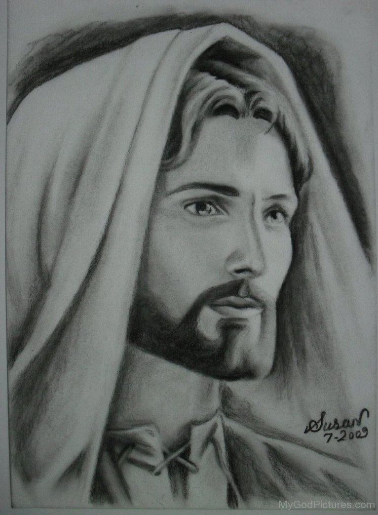 Jesus Christ Pencil Drawing at Explore collection