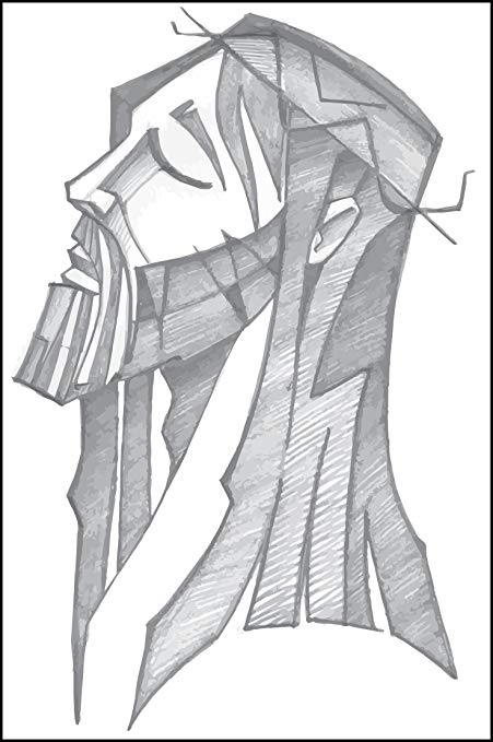 451x679 Pencil Sketch Solemn Lord Jesus Christ Thorn Crown - Jesus Christ Pencil Drawing