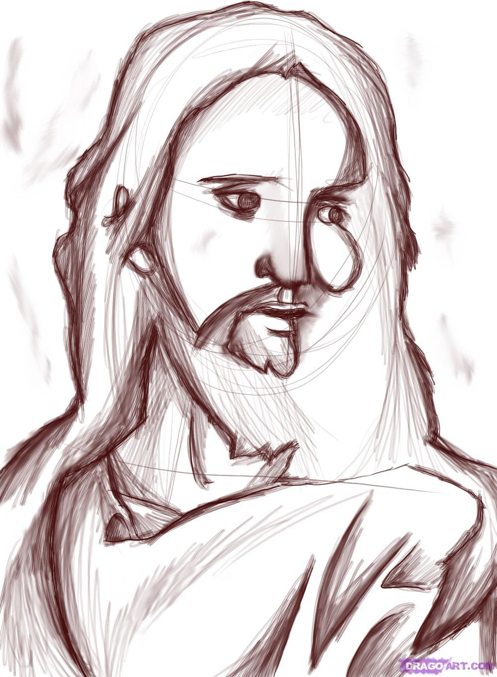 1000x1361 pencil sketch of person spiritual new pencil drawing of jesus - Jesus Christ Pencil Drawing