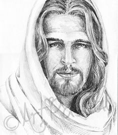 236x270 drawing of christ, sketch of jesus, religious art, savior - Jesus Christ Pencil Drawing