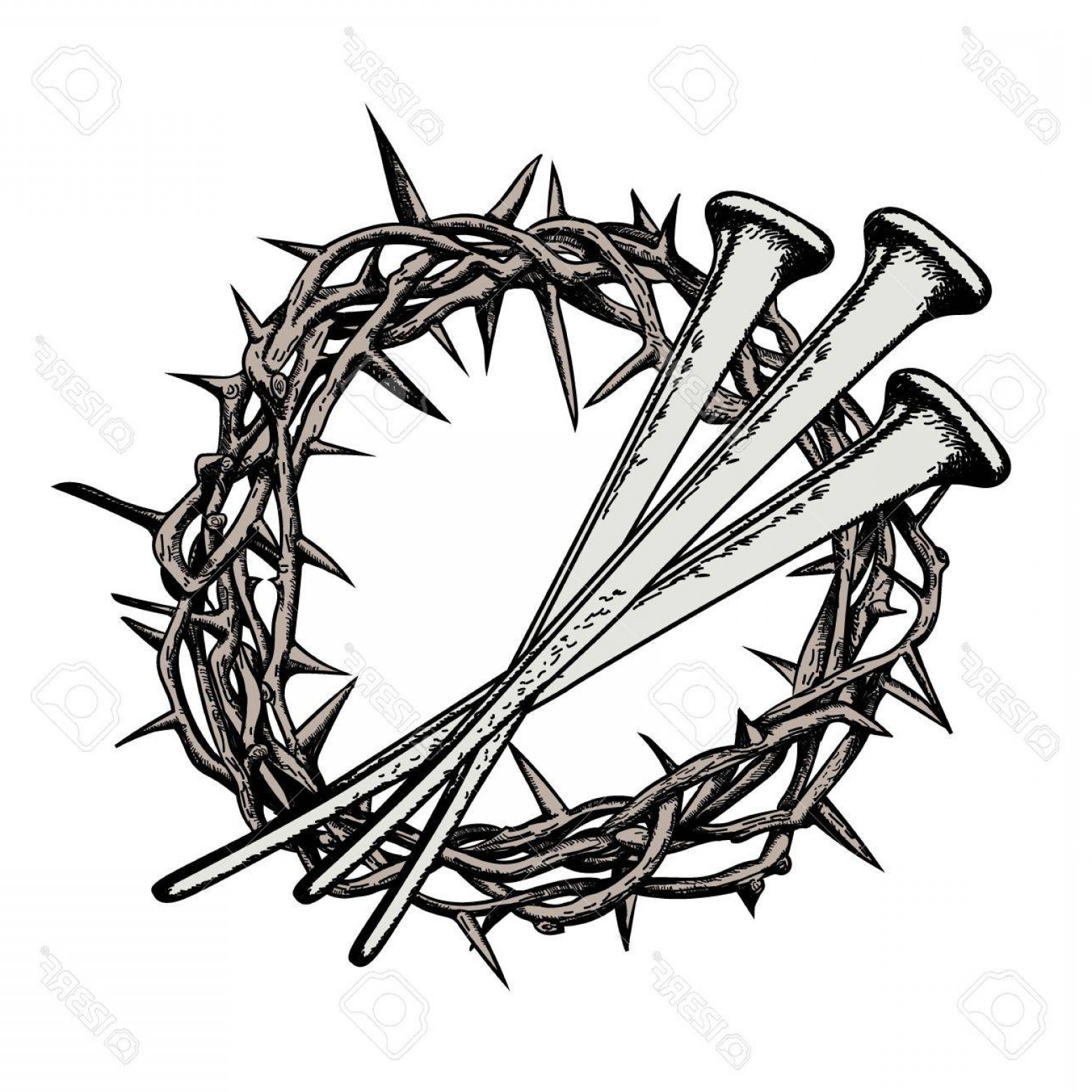 Jesus Crown Of Thorns Drawing at Explore