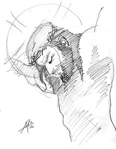 233x300 jesus crucifixion drawings - Jesus Crucifixion Drawing