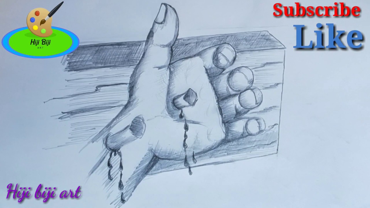1280x720 Jesus Crucified Hand Drawing For Kids How To Draw Crucified Hand - Jesus Crucifixion Drawing