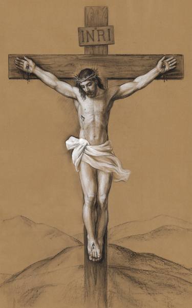 Jesus Crucifixion Drawing at PaintingValley.com | Explore collection of