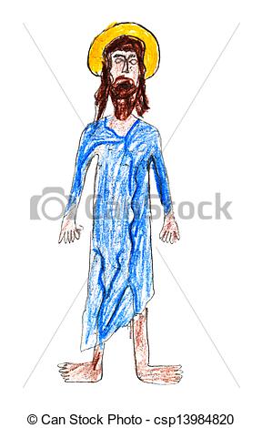 288x470 Child's Drawing - Jesus Drawing