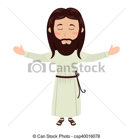 450x470 jesus christ man cartoon jesus christ man with open arms cartoon - Jesus Drawing Cartoon