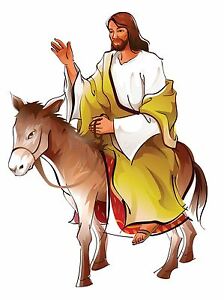 224x300 Art Print Poster Painting Drawing Cartoon Jesus Christ Donkey - Jesus Drawing Cartoon