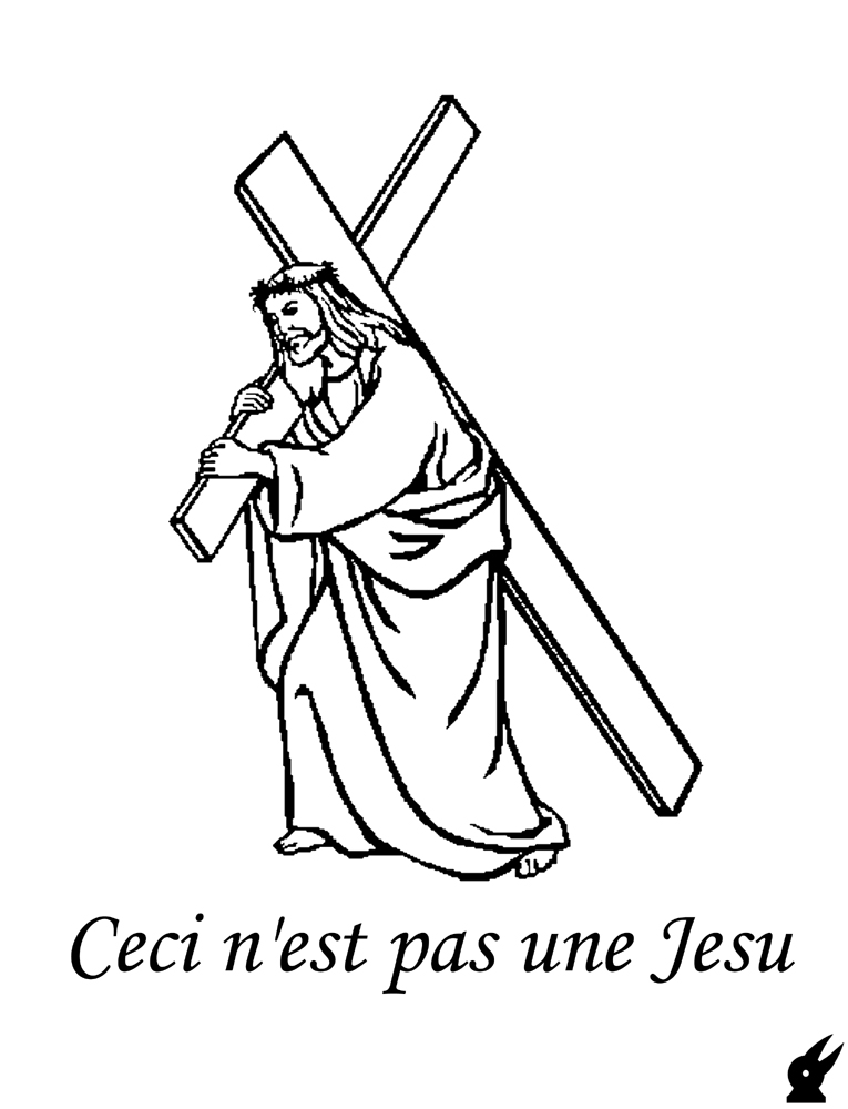 765x1000 Rabbit + Crow Blog Obnoxious Jesus Cartoon - Jesus Drawing Cartoon