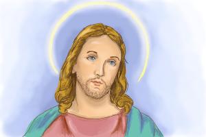 300x200 How To Draw Jesus - Jesus Drawing Pictures