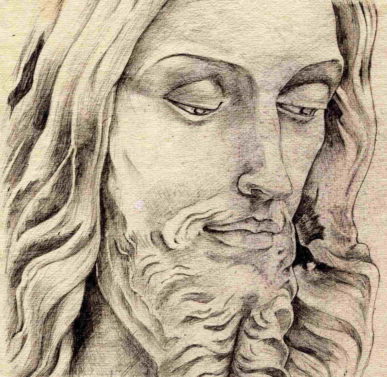 1565x1525 Jesus In Cross Pencil Drawings Jesus Drawing Download Clip Art - Jesus Drawing Pictures