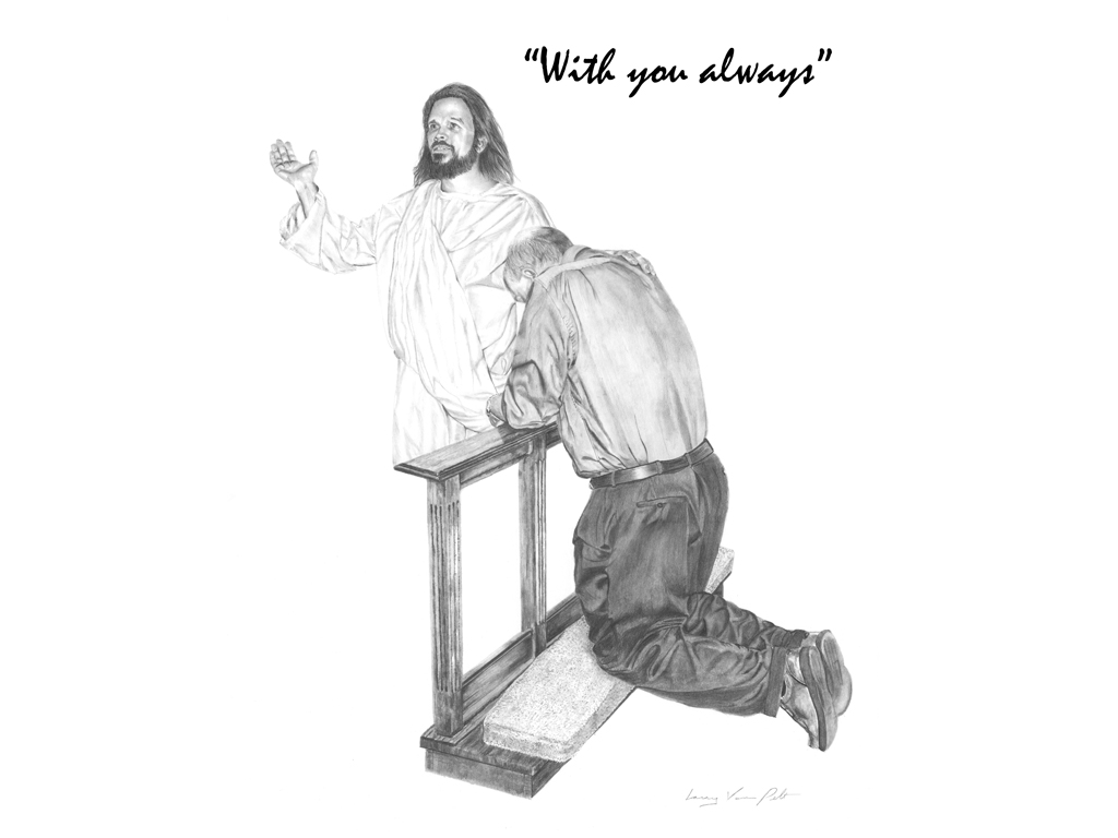 1024x768 Jesus With You Always - Jesus Drawing Pictures