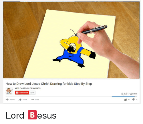 500x435 How To Draw Lord Jesus Christ Drawing For Kids Step - Jesus Drawing Step By Step