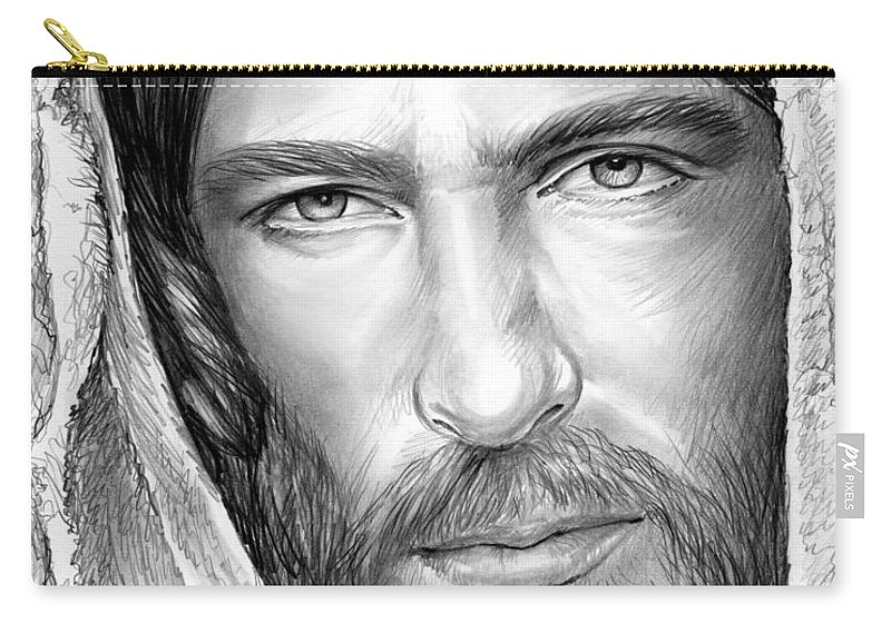 800x570 Jesus Face Carry All Pouch For Sale - Jesus Face Drawing