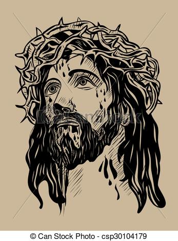 347x470 Jesus Christ Face Jesus,face, Art Vector Sketch Drawing Design - Jesus Face Drawing
