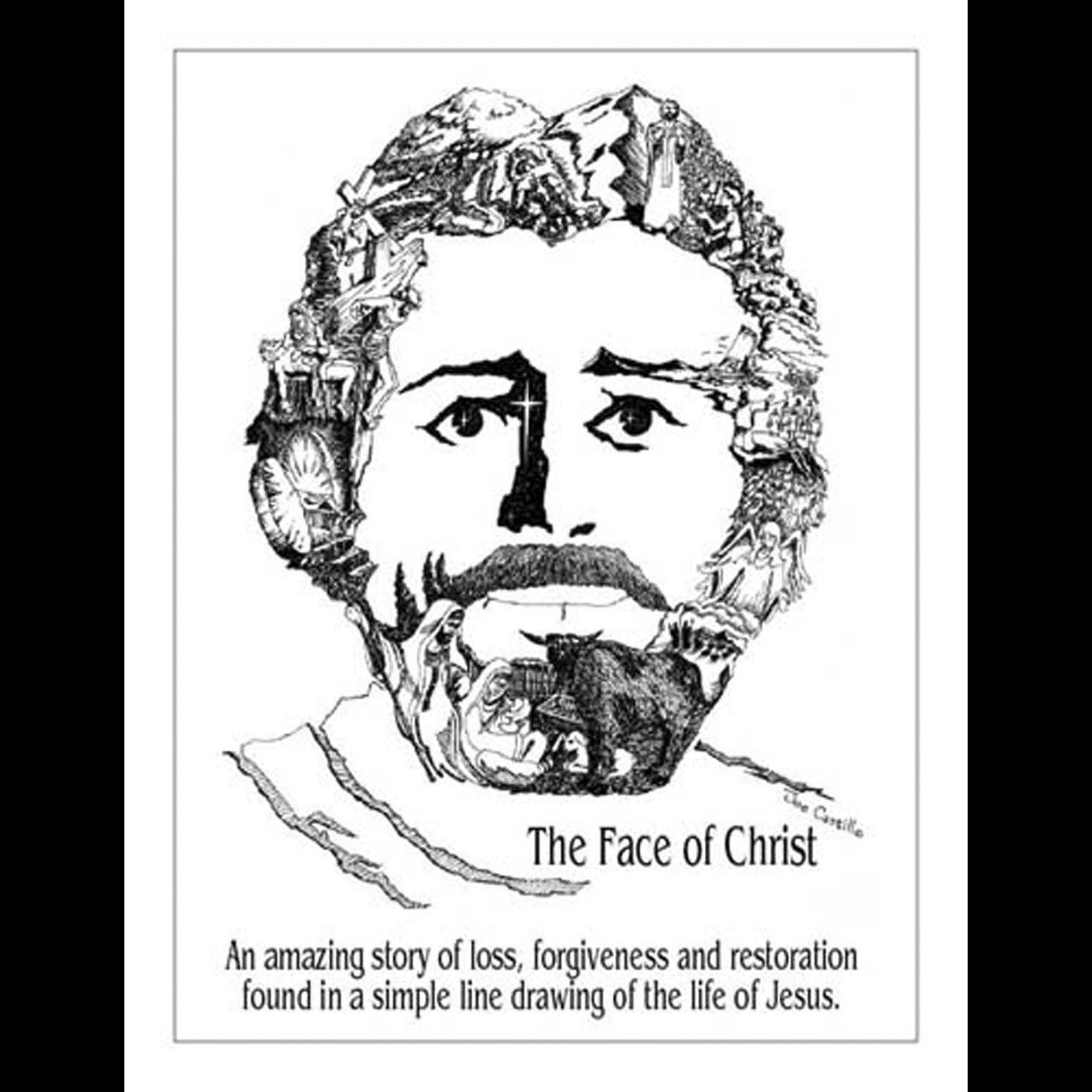 1554x1554 The Face Of Christ Joe Castillo Books - Jesus Face Drawing