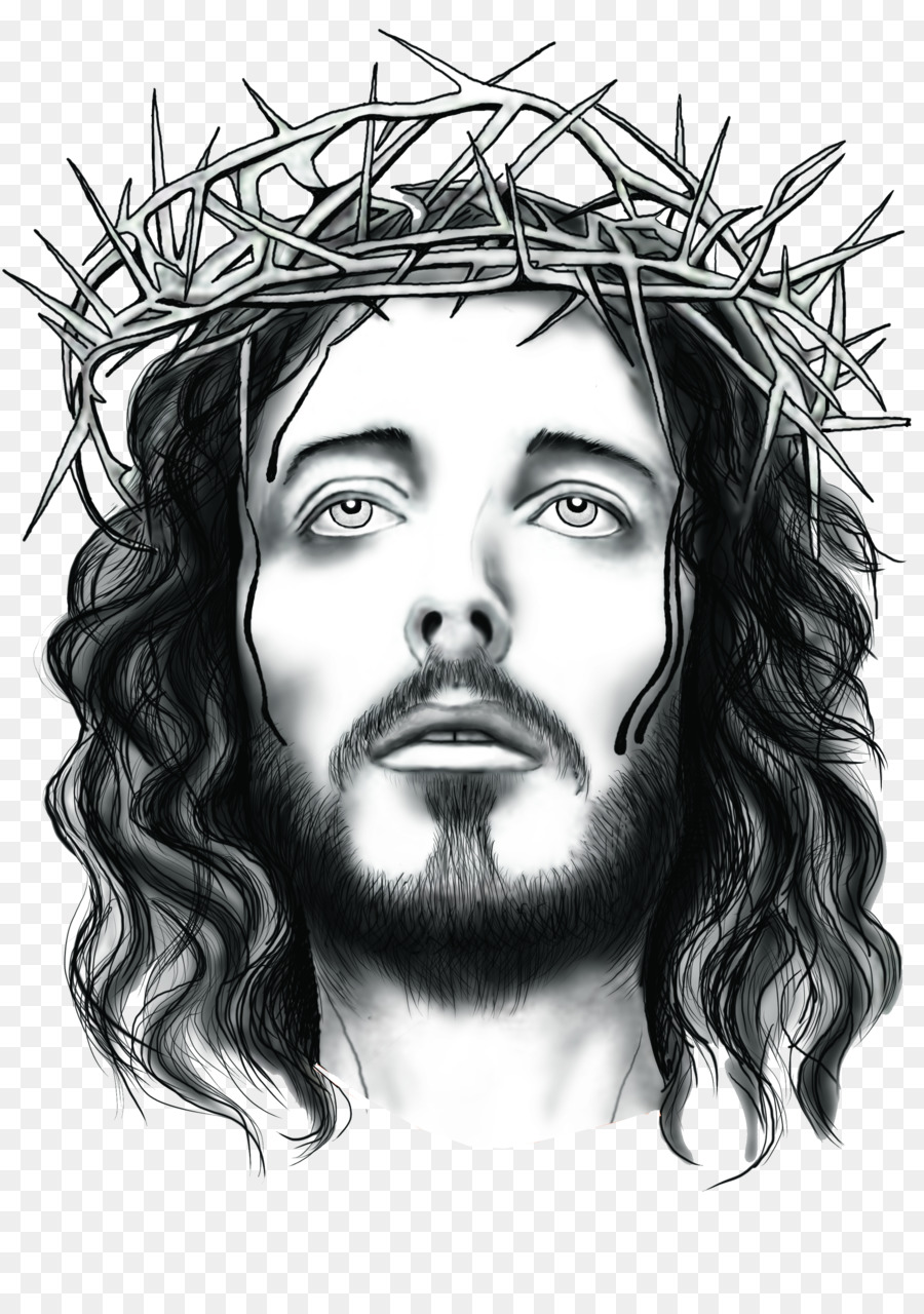900x1280 Collection Of 'jesus Christ Face Drawing' Download More Than - Jesus Face Drawing